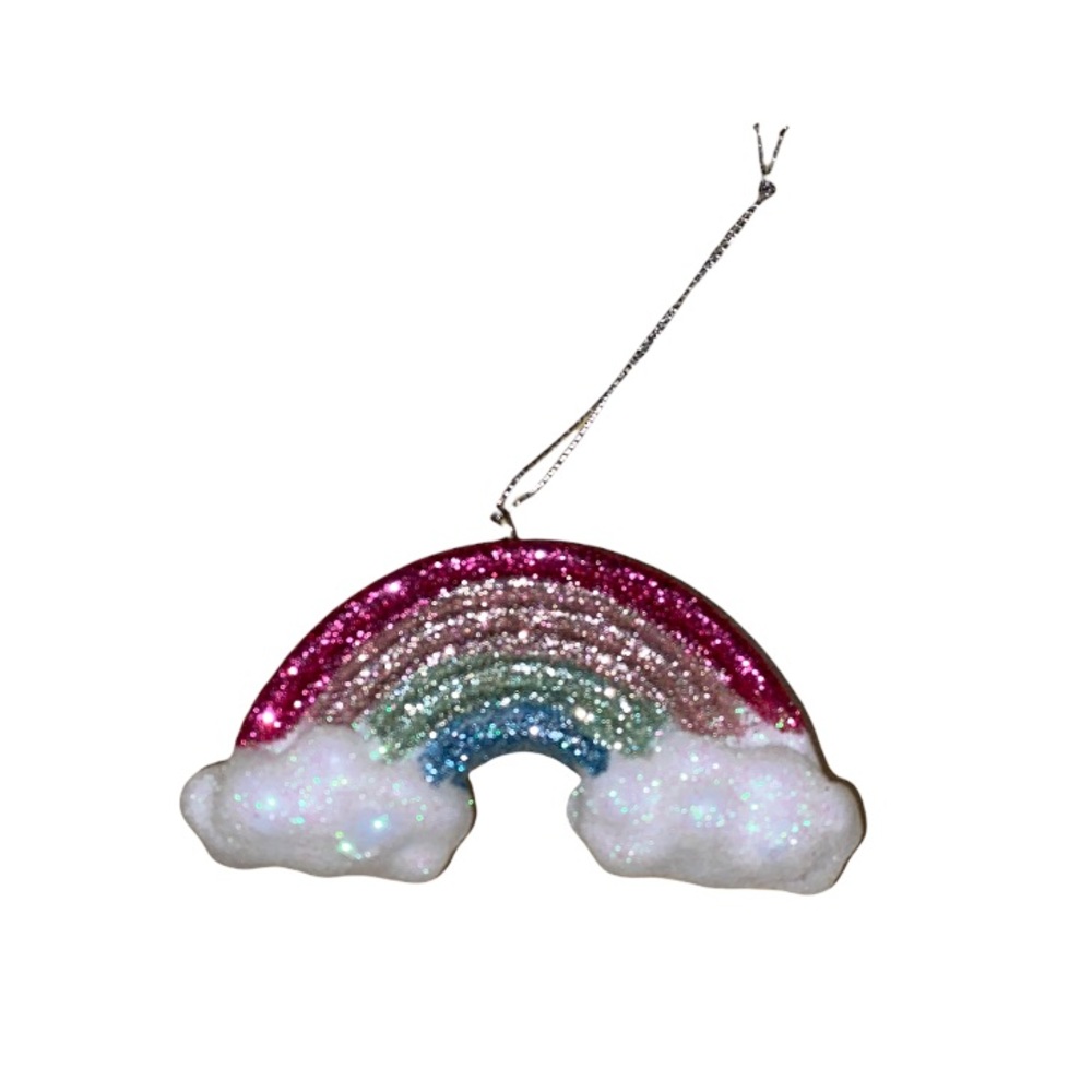 NWOT Rainbow Sparkly Ornament